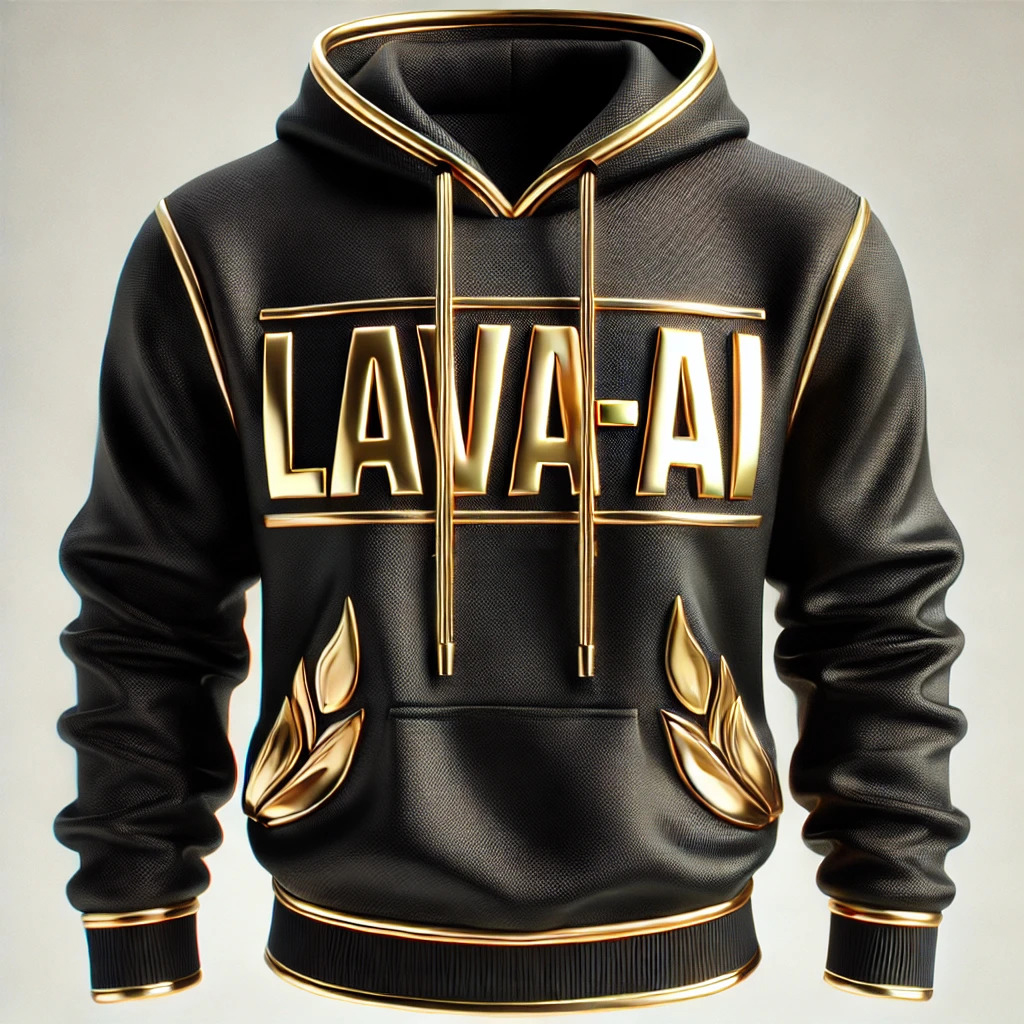 Limited Edition Shiny Gold LavaAI Hoodie